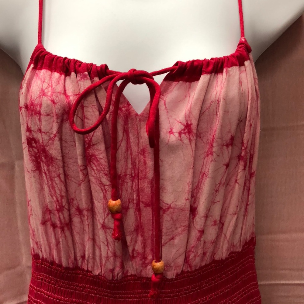 NWT Cherry Red Batik Dress - Picture 6 of 7